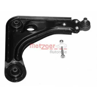 Bras de liaison, suspension de roue avant droit METZGER 58039012