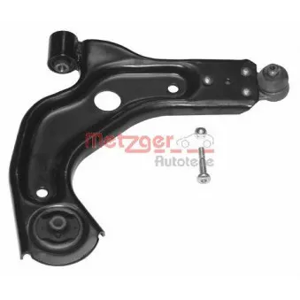 Bras de liaison, suspension de roue avant droit METZGER 58040612