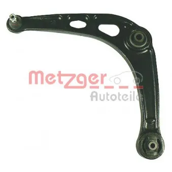 Bras de liaison, suspension de roue avant gauche METZGER 58063501