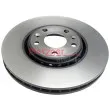 Jeu de 2 disques de frein avant METZGER 6110002 - Visuel 3