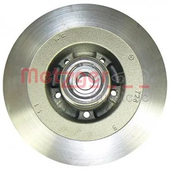 Jeu de 2 disques de frein arrière METZGER 6110005