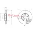 Jeu de 2 disques de frein avant METZGER 6110016 - Visuel 3