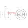 Jeu de 2 disques de frein arrière METZGER 6110020 - Visuel 3