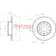 Jeu de 2 disques de frein arrière METZGER 6110030 - Visuel 3