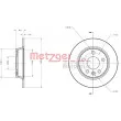 Jeu de 2 disques de frein arrière METZGER 6110032 - Visuel 1