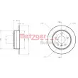 Jeu de 2 disques de frein arrière METZGER 6110041 - Visuel 1