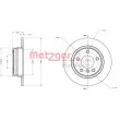 Jeu de 2 disques de frein arrière METZGER 6110055 - Visuel 3