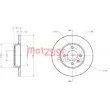 Jeu de 2 disques de frein avant METZGER 6110056 - Visuel 3