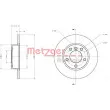 Jeu de 2 disques de frein avant METZGER 6110057 - Visuel 3