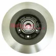 Jeu de 2 disques de frein arrière METZGER 6110058 - Visuel 2