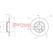 Jeu de 2 disques de frein avant METZGER 6110060 - Visuel 3