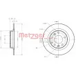 Jeu de 2 disques de frein arrière METZGER 6110077 - Visuel 3