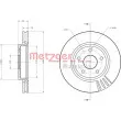 Jeu de 2 disques de frein avant METZGER 6110086 - Visuel 3