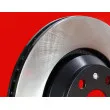 Jeu de 2 disques de frein avant METZGER 6110090 - Visuel 2