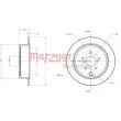 Jeu de 2 disques de frein arrière METZGER 6110099 - Visuel 3