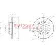 Jeu de 2 disques de frein arrière METZGER 6110108 - Visuel 3