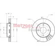 Jeu de 2 disques de frein avant METZGER 6110111 - Visuel 3