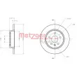 Jeu de 2 disques de frein arrière METZGER 6110130 - Visuel 1