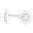Jeu de 2 disques de frein arrière METZGER 6110131 - Visuel 1