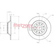 Jeu de 2 disques de frein arrière METZGER 6110136 - Visuel 3