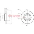 Jeu de 2 disques de frein avant METZGER 6110137 - Visuel 1