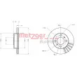 Jeu de 2 disques de frein avant METZGER 6110143 - Visuel 3