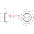 Jeu de 2 disques de frein arrière METZGER 6110144 - Visuel 1