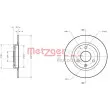 Jeu de 2 disques de frein avant METZGER 6110146 - Visuel 1