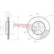 Jeu de 2 disques de frein avant METZGER 6110148 - Visuel 1