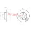 Jeu de 2 disques de frein avant METZGER 6110153 - Visuel 3