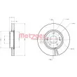 Jeu de 2 disques de frein avant METZGER 6110155 - Visuel 3