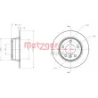 Jeu de 2 disques de frein arrière METZGER 6110184 - Visuel 3