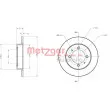Jeu de 2 disques de frein arrière METZGER 6110186 - Visuel 3