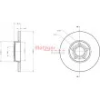 Jeu de 2 disques de frein avant METZGER 6110196 - Visuel 3