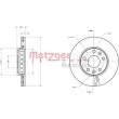 Jeu de 2 disques de frein avant METZGER 6110206 - Visuel 1