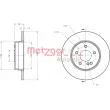 Jeu de 2 disques de frein arrière METZGER 6110218 - Visuel 3