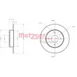 Jeu de 2 disques de frein arrière METZGER 6110220 - Visuel 3