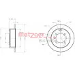 Jeu de 2 disques de frein arrière METZGER 6110221 - Visuel 1