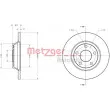 Jeu de 2 disques de frein avant METZGER 6110242 - Visuel 3