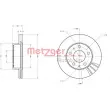 Jeu de 2 disques de frein avant METZGER 6110252 - Visuel 3