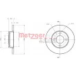 Jeu de 2 disques de frein avant METZGER 6110254 - Visuel 3