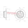 Jeu de 2 disques de frein arrière METZGER 6110268 - Visuel 3