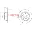 Jeu de 2 disques de frein arrière METZGER 6110274 - Visuel 1