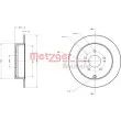 Jeu de 2 disques de frein arrière METZGER 6110284 - Visuel 3