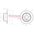 Jeu de 2 disques de frein arrière METZGER 6110288 - Visuel 3