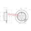 Jeu de 2 disques de frein arrière METZGER 6110294 - Visuel 3