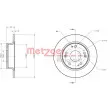 Jeu de 2 disques de frein arrière METZGER 6110302 - Visuel 3