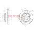 Jeu de 2 disques de frein arrière METZGER 6110322 - Visuel 3
