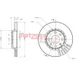 Jeu de 2 disques de frein avant METZGER 6110336 - Visuel 3