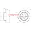 Jeu de 2 disques de frein arrière METZGER 6110340 - Visuel 3